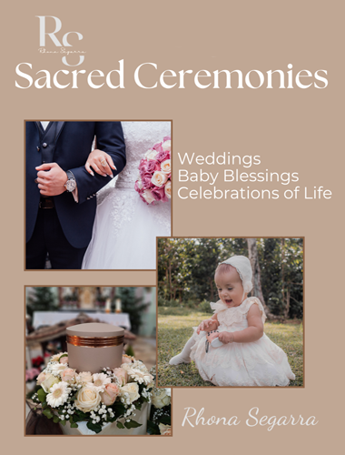Rhona Segarra wedding officiant and life celebrant offering ceremonies for weddings, baby blessings, and celebrations of life in Greater Vancouver BC